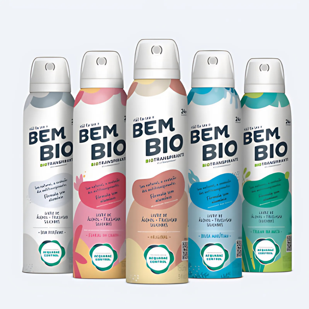 Bem Bio Sea Breeze Biotranspirant Deodorant Natural, Aluminum-Free, Vegan, 24-Hour Protection, 150ml (5.07 fl oz)